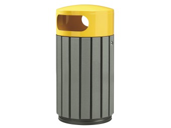 Poubelle extérieur en briques alimentaires recyclées Zeno Etik