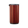 Poubelle extérieur 80L en bois avec couvercle plein Zeno Bois Protec