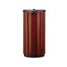 Poubelle extérieur 80L en bois avec couvercle plein Zeno Bois Protec