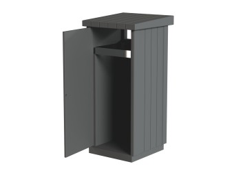 Poubelle extérieure béton à poser 130L Zeus