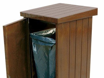 Poubelle extérieure béton à poser 130L Zeus