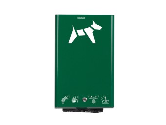 Distributeur mural de sacs liasses pour déjections canines Hygeca
