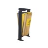 Poubelle double flux façade bois 2 x 60L - Arkéa