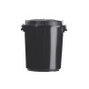 Poubelle de rue ronde 50L, 70L ou 95 L en plastique recyclé Bazi