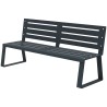 Banc public en métal - Balade