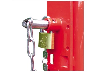 Barrière pivotante manuelle lisse ronde jusqu'à 3m WES 115