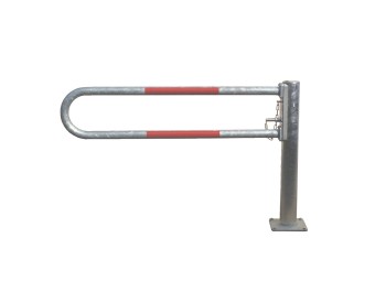 Barrière pivotante manuelle lisse ronde jusqu'à 3m WES 115