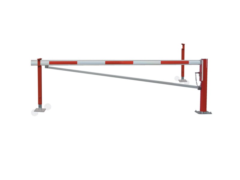 Barrière pivotante manuelle 2 supports de lisse jusqu'à 6m WES 105