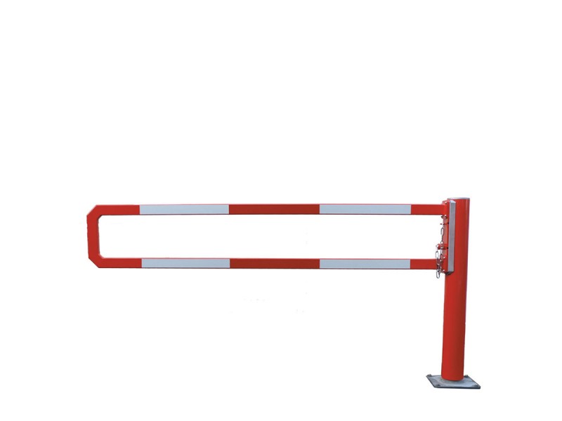 Barrière pivotante manuelle lisse rectangulaire jusqu’à 3m WES 135