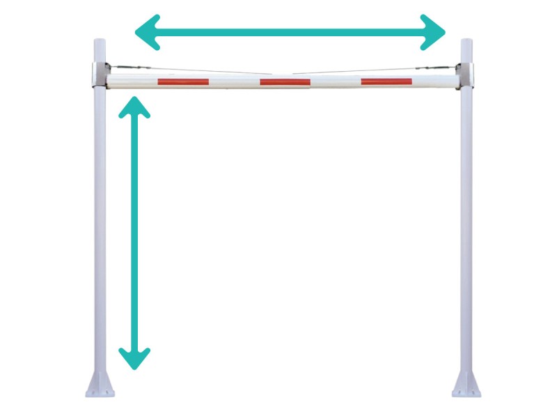 Portique fixe - largeur réglable 4-9,6m hauteur jusqu’à 3,80m HBS 110