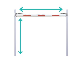 Portique fixe - largeur réglable 4-9,6m hauteur jusqu’à 3,80m HBS 110