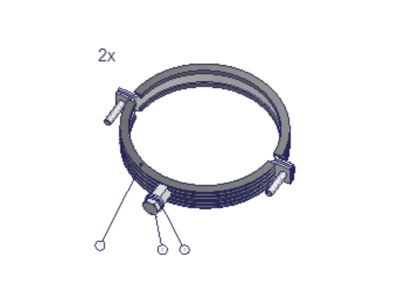Kit de fixation pour panneau de signalisation sur lisse