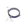 Kit de fixation pour panneau de signalisation sur lisse