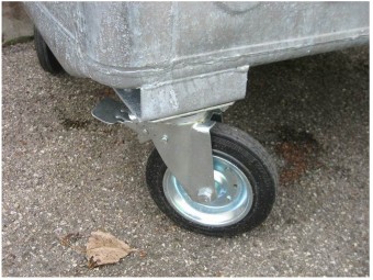 4 roues renforcées Ø20cm pour conteneur 4 roues SULO