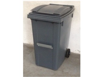 Barre ventrale pour conteneur poubelle 2 et 4 roues