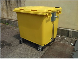 Tourillons acier pour conteneur 500 660 770 et 1000L SULO