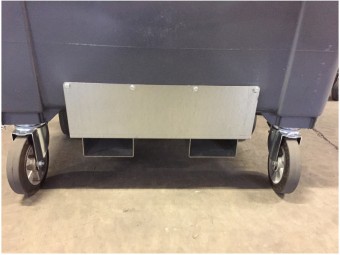 Prise fourche pour conteneur poubelle 4 roues SULO