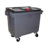 Serrure automatique à déverrouillage par gravite pour bacs SULO