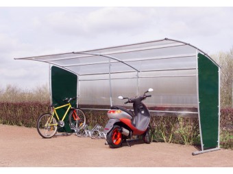 Abri multiusage vélos motos en polycarbonate - extensible