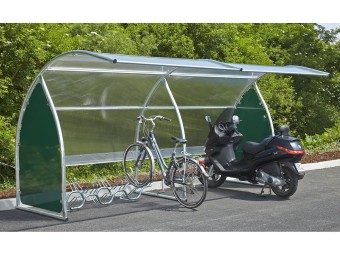 Abri vélos motos et scooters 6 places