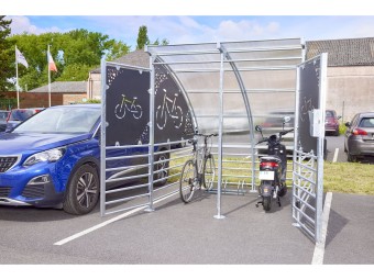 Abri 6 vélos fermé et sécurisé