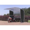 Abri multiusage vélos motos en polycarbonate - extensible