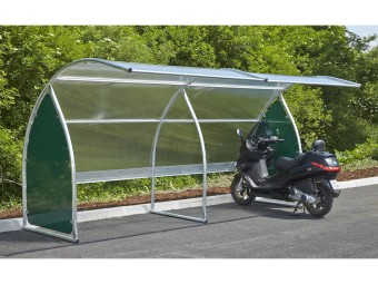 Abri vélos motos et scooters 6 places