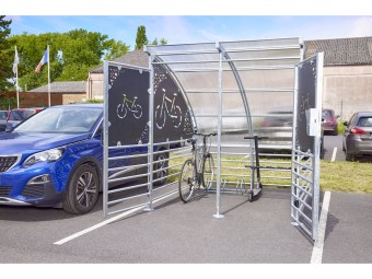Abri 6 vélos fermé et sécurisé