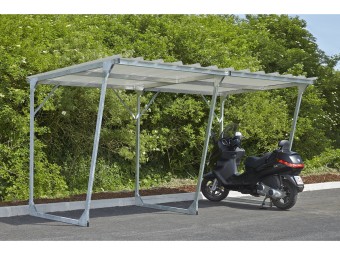 Abri vélos moto scooter ouvert ECO - 5 places - extensible