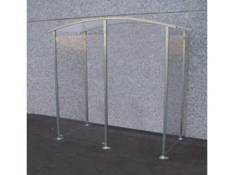 Abris fumeurs en métal zingué modèle à fixer contre un mur 2 à 6m²