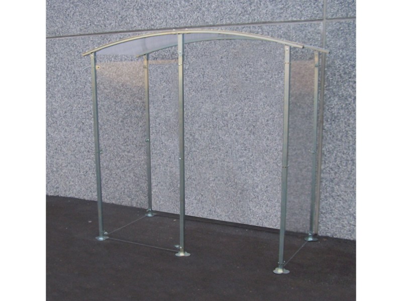 Abris fumeurs en métal zingué modèle à fixer contre un mur 2 à 6m² Abris fumeurs en métal zingué modèle à fixer contre un mur 2 à 6m²