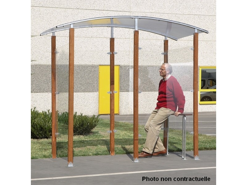 Abris fumeurs en bois modèle en isolé 2 à 6m²