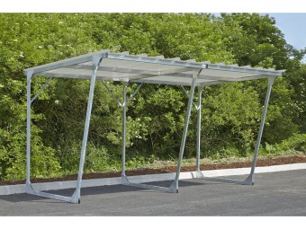 Abri vélos moto scooter ouvert ECO - 5 places - extensible