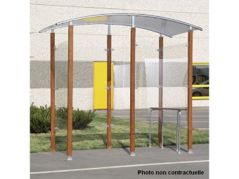 Abris fumeurs en bois modèle en isolé 2 à 6m²