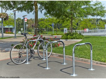 Arceau vélo avec arceaux antivol