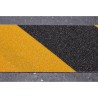 Bande antidérapente rugeuse jaune et noir