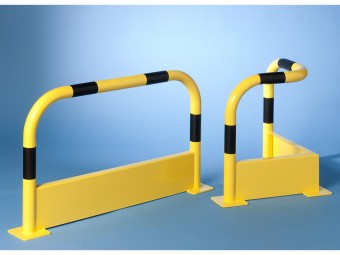 Arceau de protection industriel avec plinthe de protection Ø 60 mm