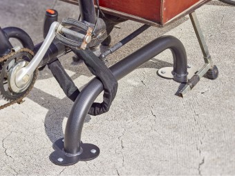 Arceau vélo antivol pour vélo cargo