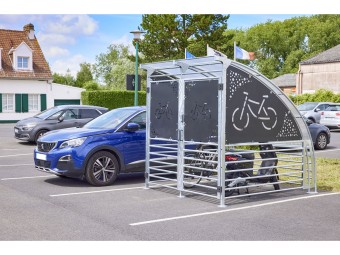 Abri 6 vélos fermé et sécurisé
