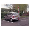 Barrière de parking double bras pour 2 places de parking