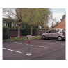 Barrière de parking double bras pour 2 places de parking
