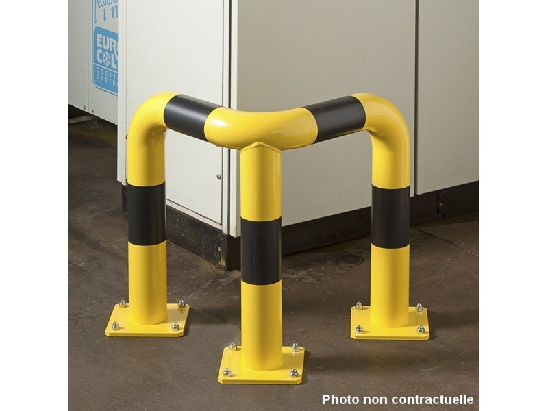 Arceau de protection d'angle Ø 60 mm jaune et noir Arceau de protection d'angle Ø 60 mm jaune et noir
