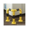 Arceau de protection d'angle Ø 60 mm jaune et noir