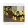 Arceau de protection d'angle Ø 60 mm jaune et noir