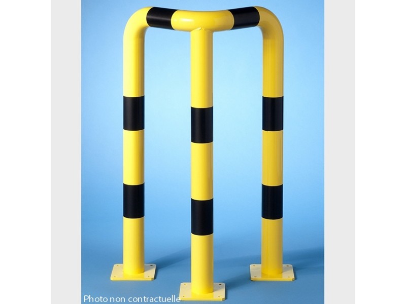Arceau de protection d'angle Ø 76 mm jaune et noir Arceau de protection d'angle Ø 76 mm jaune et noir
