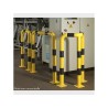 Arceau de protection d'angle Ø 76 mm jaune et noir