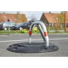 Arceau de parking 3 pieds avec base en caoutchouc recyclé autoportant