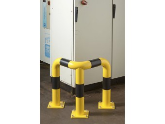 Arceau de protection d'angle Ø 89 mm jaune et noir