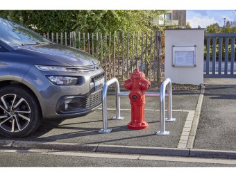 Etrier de sécurité 3 côtés galvanisé Ø 60 mm