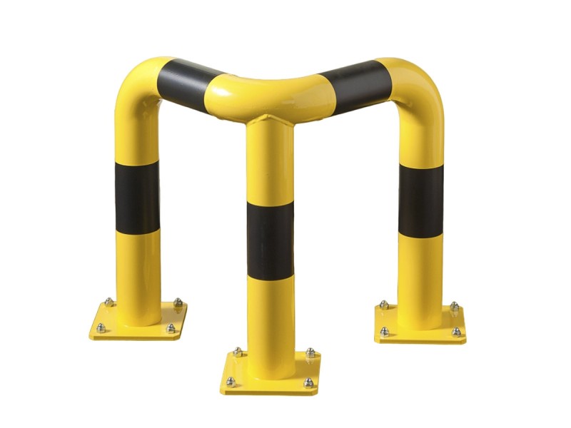 Arceau de protection d'angle Ø 89 mm jaune et noir